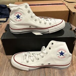 Converse all star hi white